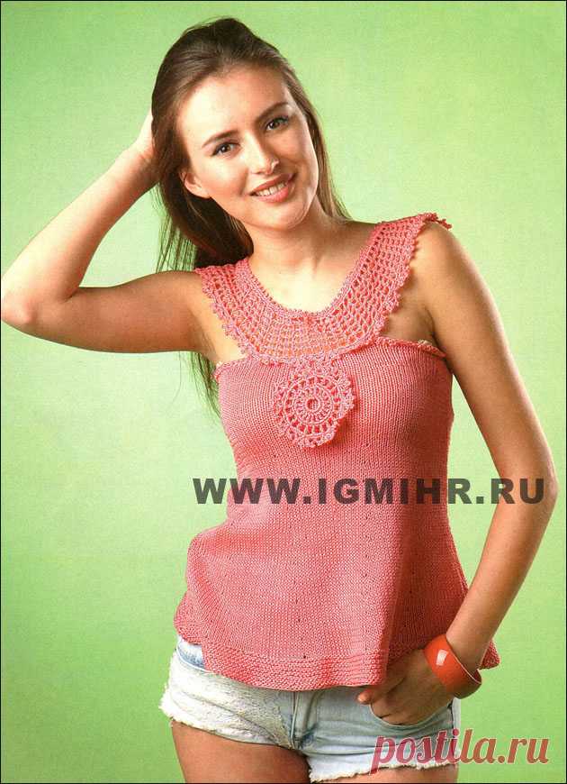 вязание крючком топы.майки. - Самое интересное в блогах