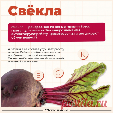 Свекла польза