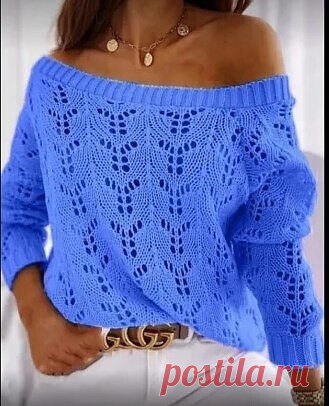 Ажурный узор для летнего пуловера