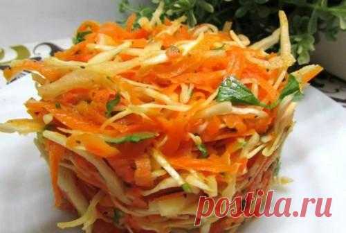 Салат из тыквы с яблоком: рецепт диетического блюда