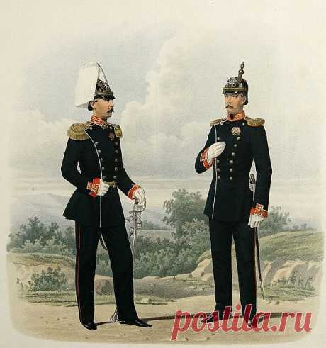 Губарев П.К. Штаб-офицер и Обер-офицер Преображенского полка, 1872 год. / Историческая справка