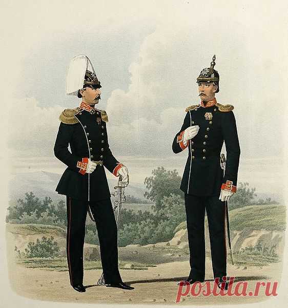 Губарев П.К. Штаб-офицер и Обер-офицер Преображенского полка, 1872 год. / Историческая справка