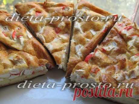 Рецепт запеканки с крабовыми палочками