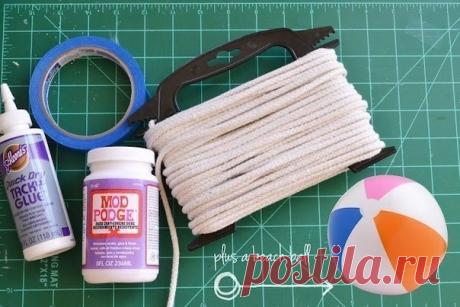 Люстра из веревки