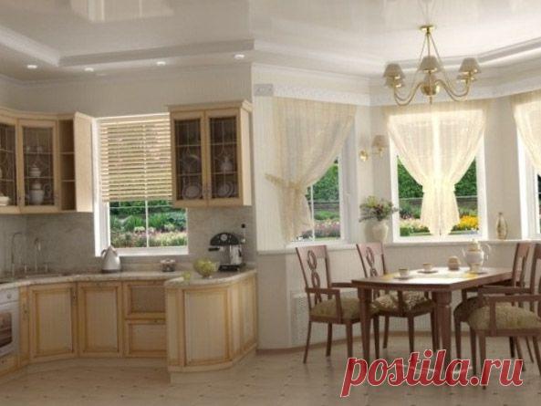 Всё о шторах для кухни — Роскошь и уют