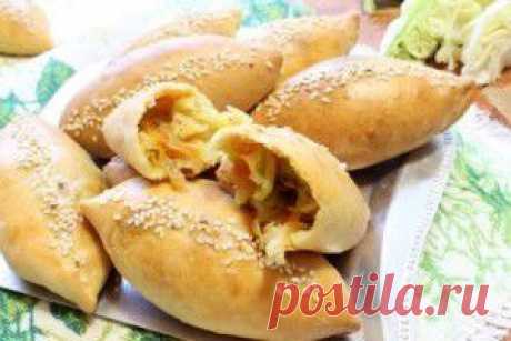 Пирожки с белокочанной капустой на айране