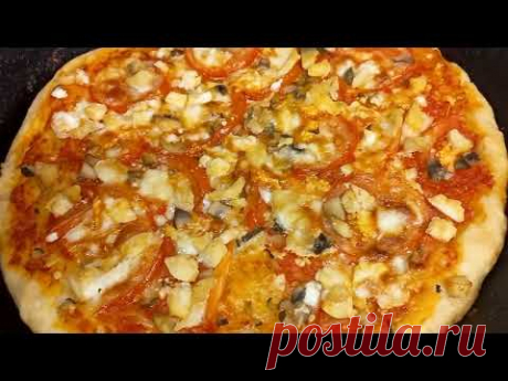 ДОМАШНЯЯ ПИЦЦА, ВКУСНОЕ ТЕСТО, ВКУСНЕЕ ЧЕМ В РЕСТОРАНАХ  #как_приготовить_пиццу