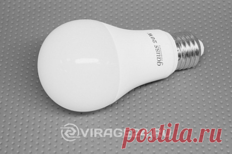 Лампа светодиодная A60 E27 20W 4100K, Gauss / Лампы светодиодные / Вираж