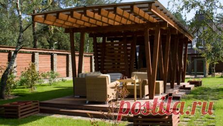 Беседки из дерева для дачного участка своими руками. Деревянная беседка для дачи: виды, этапы строительства. Виды дачных беседок. Этапы и тонкости строительства деревянной беседки своими руками