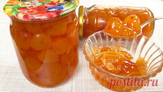 Варенье из розовой черешни с лимоном | Pink cherry jam with lemon Варенье из розовой или желтой черешни. По этому рецепту получите красивое варенье с прозрачными ягодами янтарного цвета, которое на свету становится просто с...