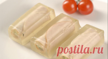 Заливные рулетики из ветчины, пошаговый рецепт с фото