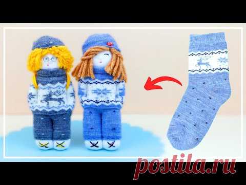 Кукла из Носков Своими руками 🧦 Socks doll making - DIY NataliDoma