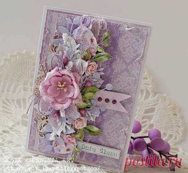Peninia Art..., Card with flowers Flower greeting cards for inspiration Diy cards, Heartfelt creations cards, Shabby chic cards в Яндекс.Коллекциях