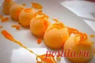 мандариновое мороженое