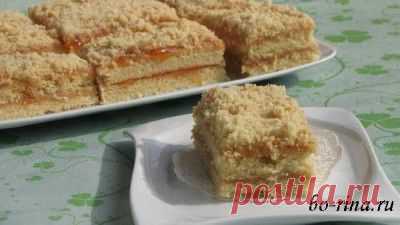 Пирожные «Песочная полоска» с повидлом