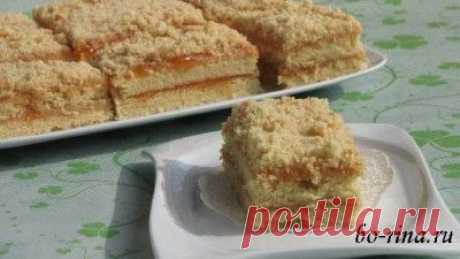 Пирожные «Песочная полоска» с повидлом