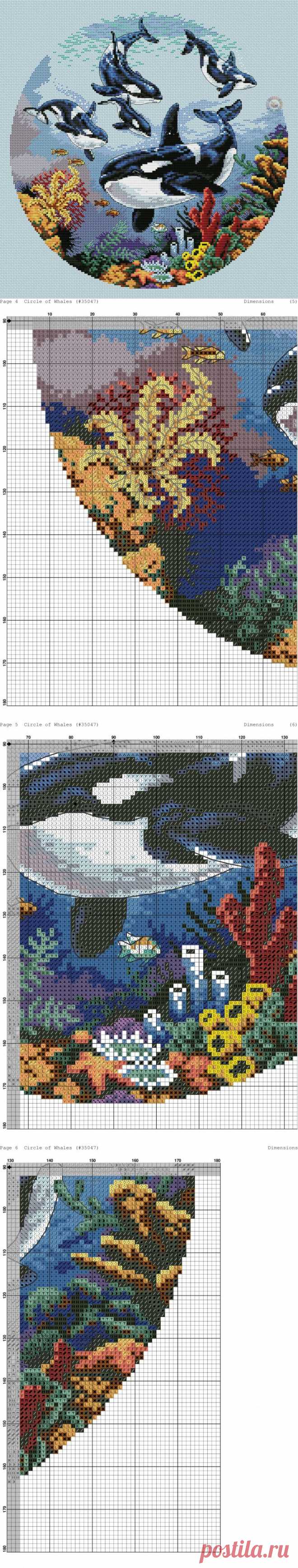 Круг китов | Все о рукоделии: схемы, мастер классы, идеи на сайте labhousehold.com