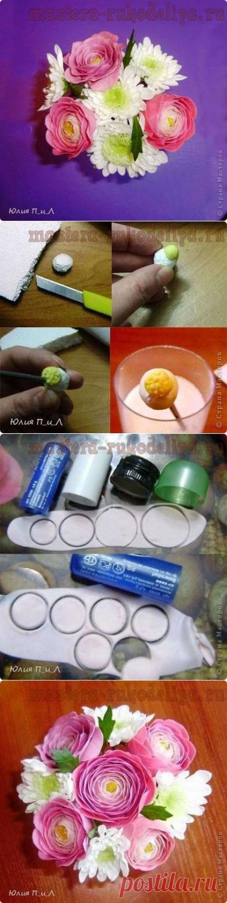 Мастер-класс: Ранункулюсы из холодного фарфора