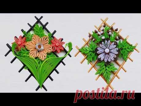 Paper Quilling | Two different types Wall Hangers for Room Decoration | Paper Quilling Art