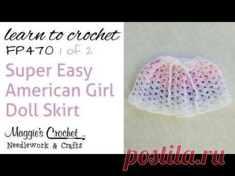 Crochet Easy American Girl Doll Skirt - 1 of 2 - FP470