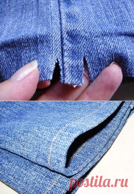 Как подшить джинсы самостоятельно