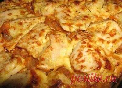 Куриная грудка в капустной шубке