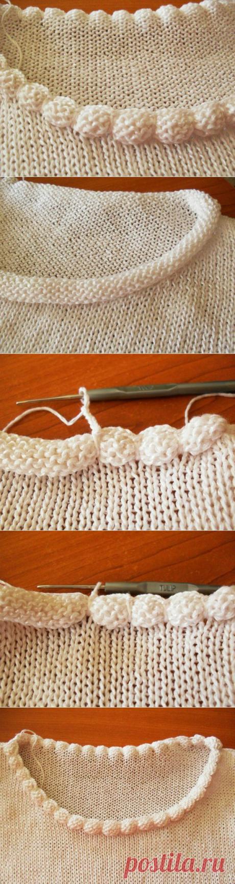 Оформление горловины..