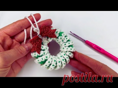 10 Minute Easiest & Cute Christmas Wreath Ornament