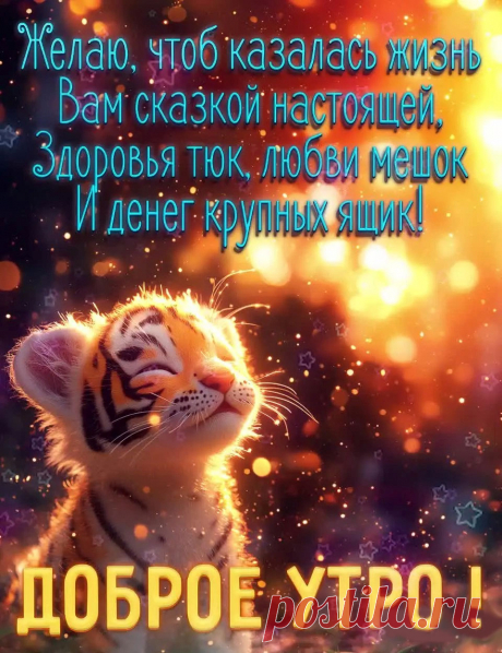 Картинка доброе утро с пожеланием в стихах