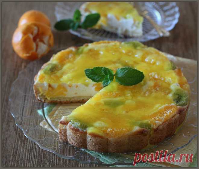 Пирог с фруктово-творожной начинкой | Русская кухня
