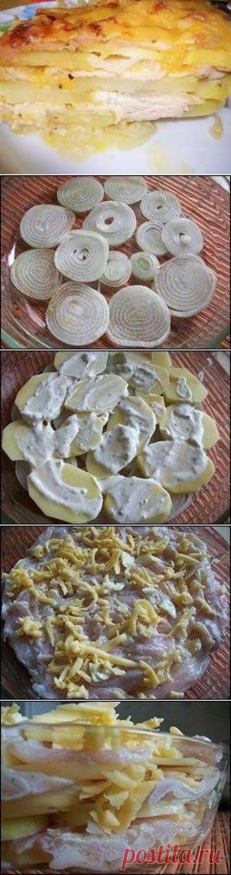 Как приготовить картофельная запеканка с курицей и сыром (по-французски) - рецепт, ингридиенты и фотографии