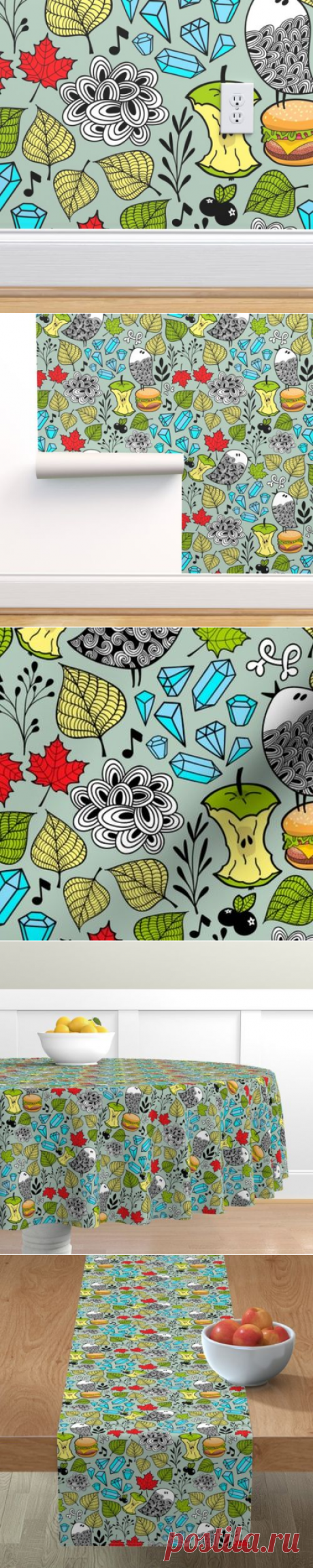 Birds and diamonds | Spoonflower