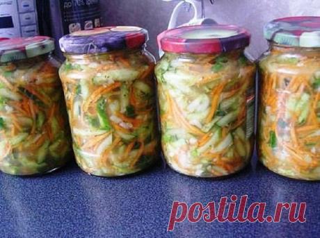 Великолепные огурцы с морковкой по-корейски!