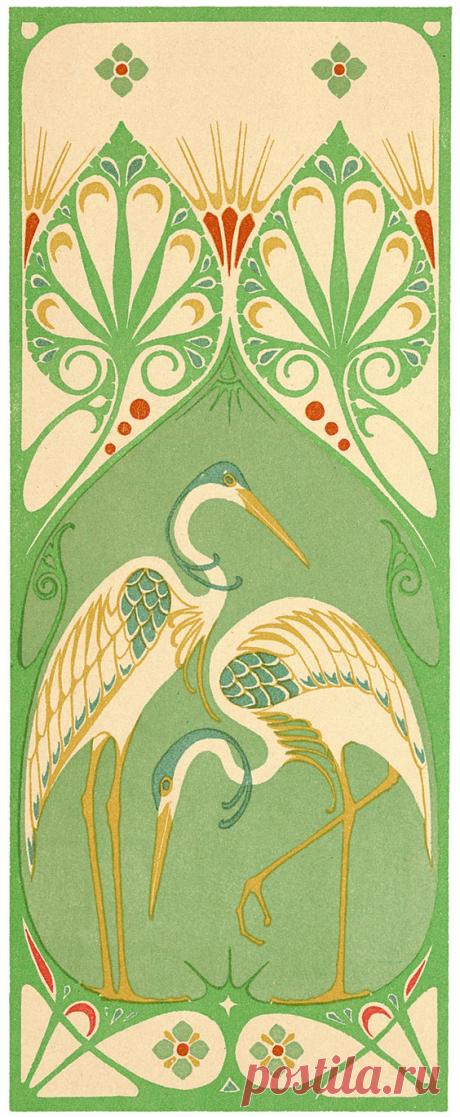 (723) Illustration as it used to be... - Three decorative panels by A. Smit for ‘The Art... | Designs, Charts, Transfers etc.