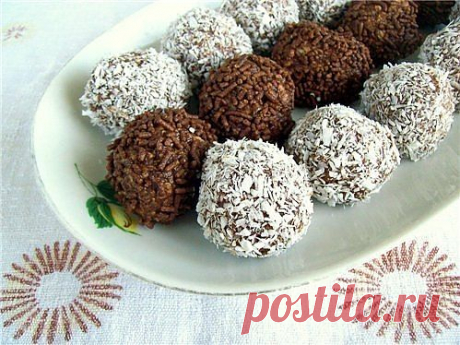 Шоколадные шарики без выпечки | Готовим вместе