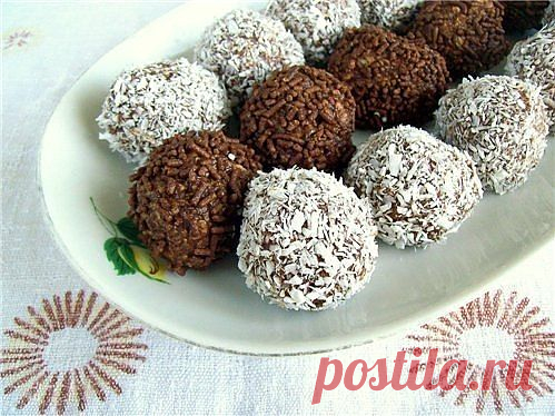 Шоколадные шарики без выпечки | Готовим вместе