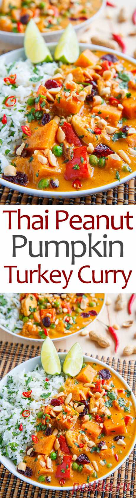 Thai Peanut Pumpkin Turkey Curry on Closet Cooking