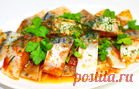Потрясающе вкусная скумбрия, маринованная в томате