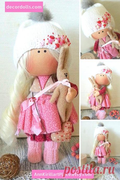 Fabric Rag Doll Art Cloth Doll Beauty Baby Doll Interior | Etsy