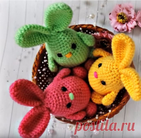 Как связать пасхального кролика