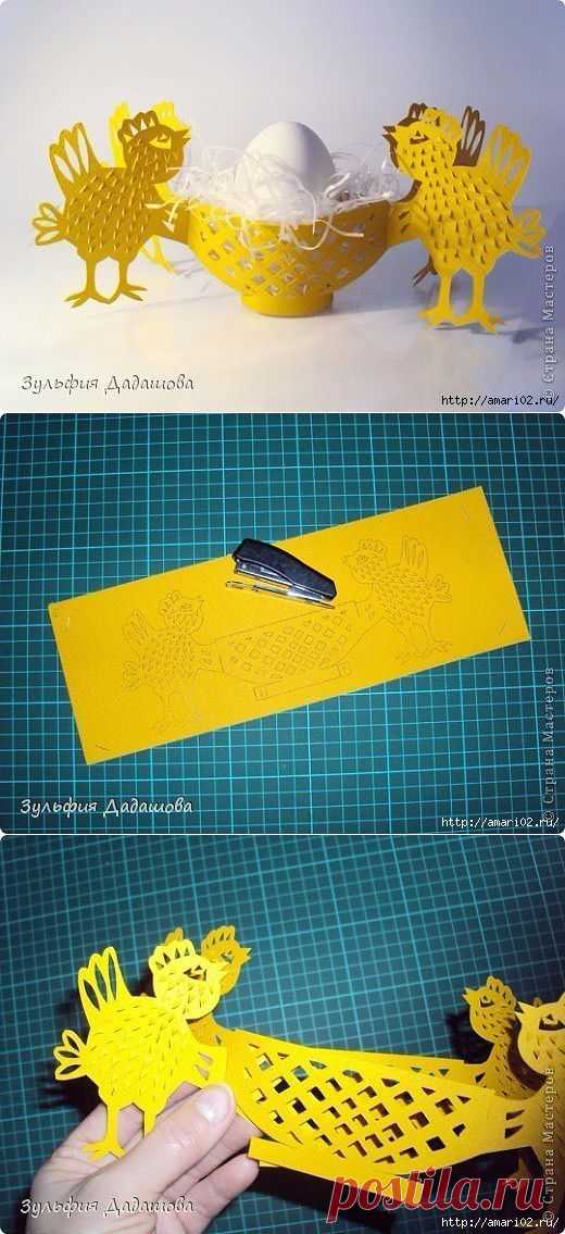 Пасхальная поделка из бумаги.