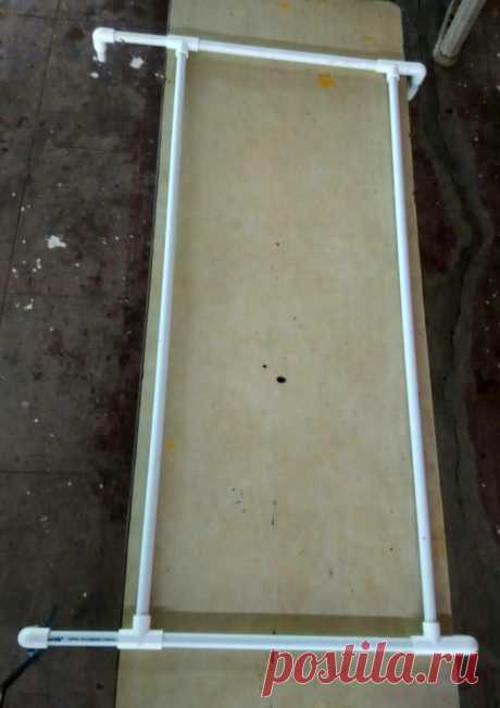 Козырек для дома из пластиковых труб своими руками