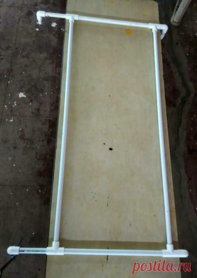 Козырек для дома из пластиковых труб своими руками