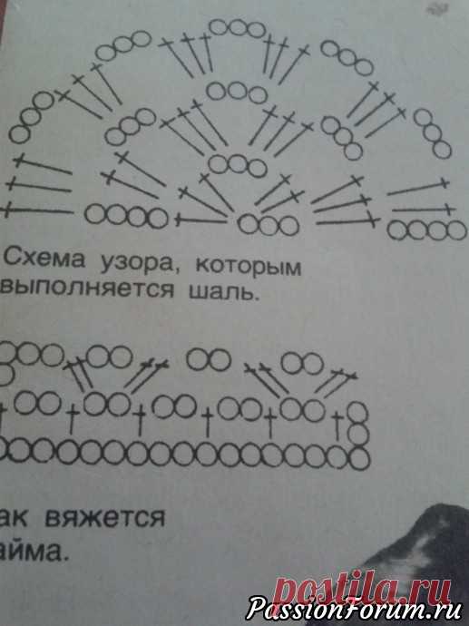 Схема шали для Аллы. - запись пользователя zwe.nina (Нина) в сообществе Вязание крючком в категории Вязаные крючком аксессуары