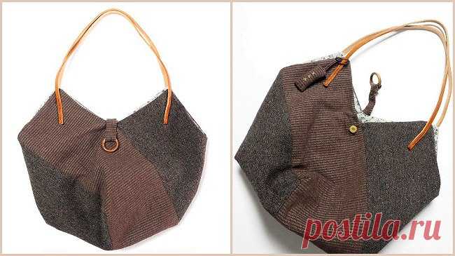 Как сшить сумку-хобо своими руками. Мастер-класс 
Сумка-хобо - классическая модель объёмной сумки, которую любят многие за вместительность и удобные ручки полукруглой формы. Купить готовую сумку, естественно - не проблема, но если есть желание почему бы не попробовать сшить сумку-хобо? Например, вот такой необычной конструкции, как вы видите на фотографии. Особенно интересно будет смотреться эта модель сумки своими руками из двух, сочетающихся между собой, видов ткани. Сум...