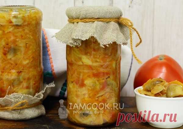 Грибная солянка с капустой на зиму, рецепт с фото
