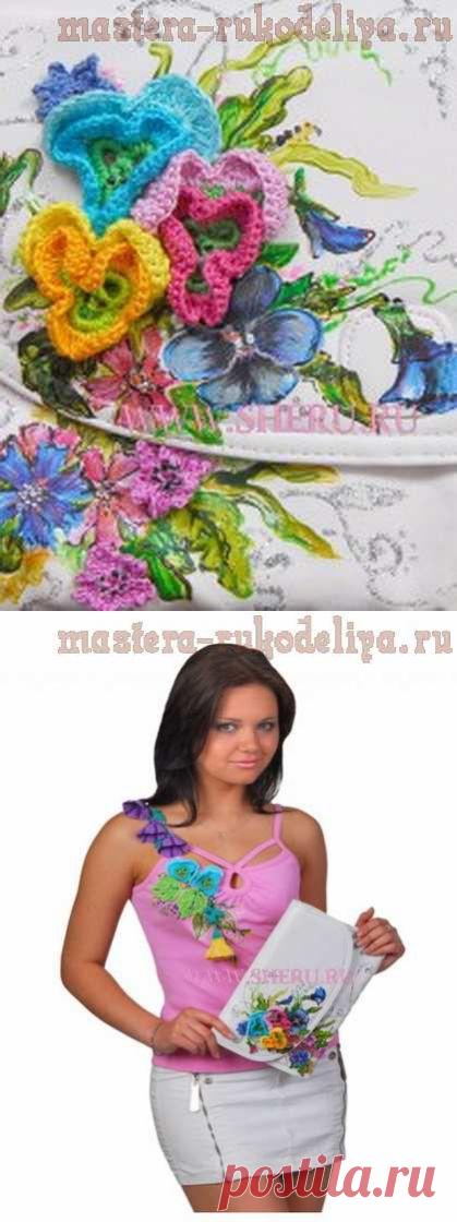 Мастера рукоделия - рукоделие для дома. Бесплатные мастер-классы, фото и видео уроки - Схема вязания крючком: Летняя майка и клатч