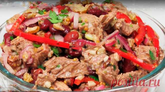 Вкусный МЯСНОЙ САЛАТ 
