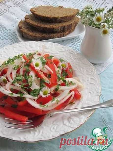 Два закусочных салата с маринованным луком - кулинарный рецепт