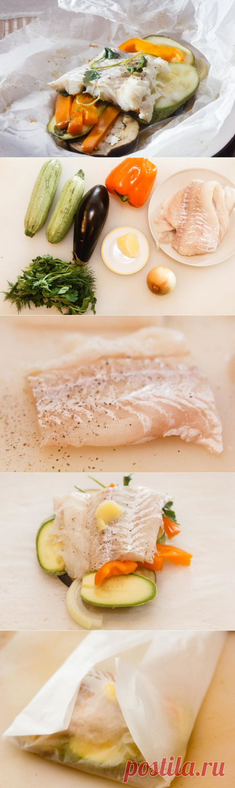 Сочная и ароматная треска, запеченная в пергаменте — Вкусные рецепты